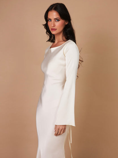 LYNN & CO - Ethereal Elegance  | Maxi-jurk met lange mouwen