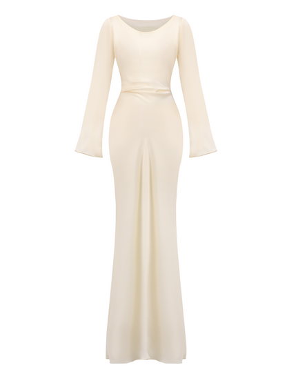 LYNN & CO - Ethereal Elegance  | Maxi-jurk met lange mouwen