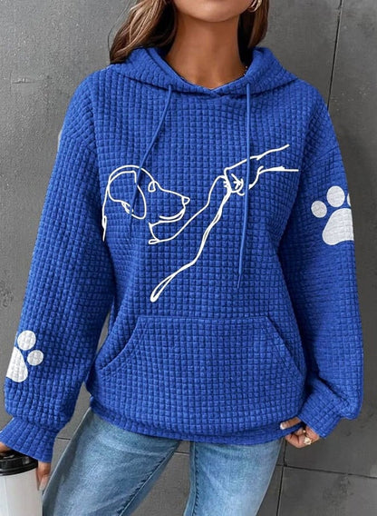 Lina - Cozy hoodie met schattige hond